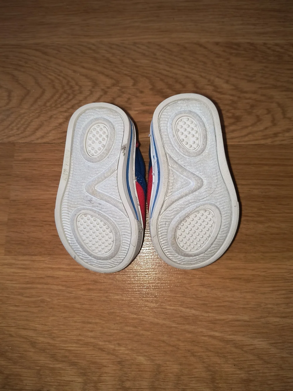 Disney Baby Red and Blue Mickey Slip-On Walker Shoes